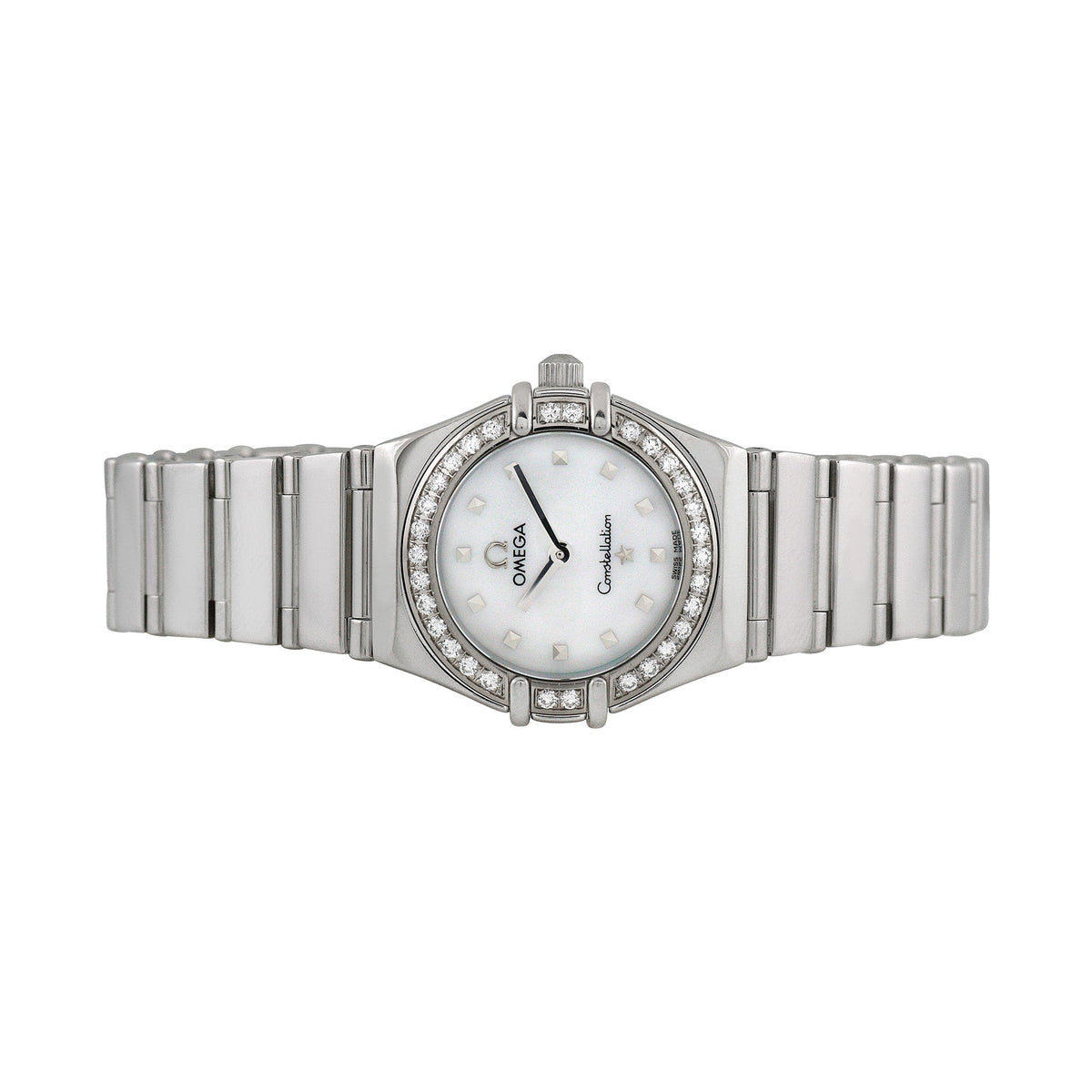 Front view of Omega women's watch
