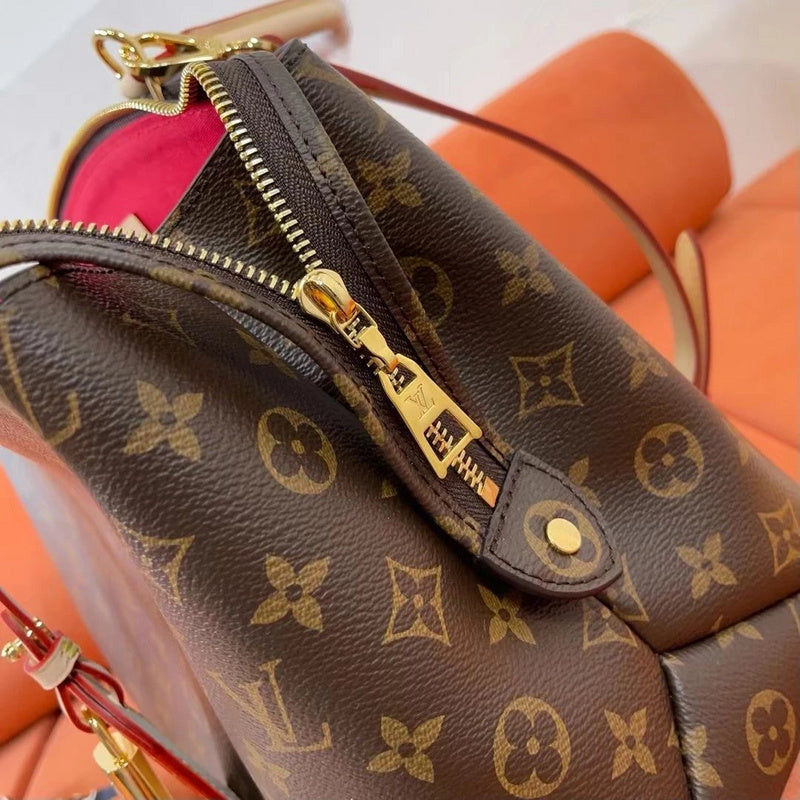 Top view of chic classic women's handbag – women's luxury accessory