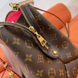Top view of chic classic women's handbag – women's luxury accessory