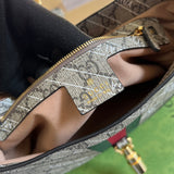 Side profile of structured classic women's handbag – women's designer-style accessory