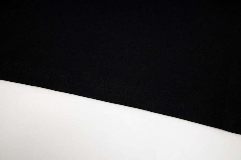 Close-up of Burberry t-shirt craftsmanship