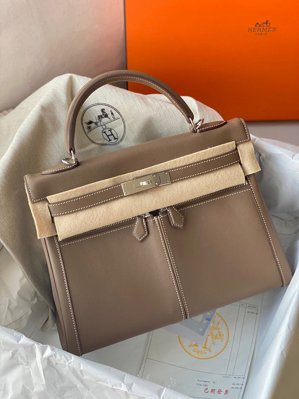 Polished bag shown from front angle