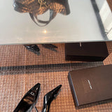 Saint Laurent shoes front view designer style