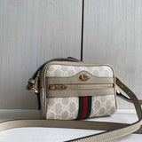 Front view of structured polished women's handbag – women's designer-style accessory