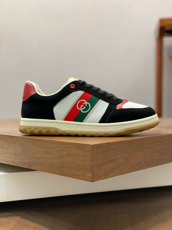 Gucci fresh white-and-black luxury sneakers view 6 sleek tonal finish