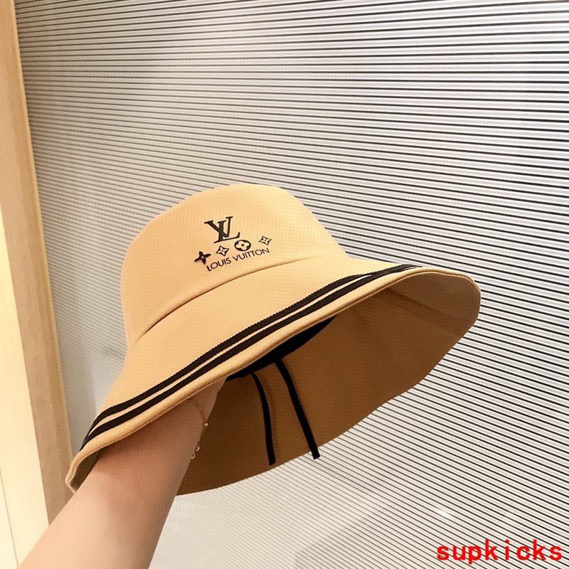 Close-up detail view of Louis Vuitton unisex cap