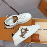 Louis Vuitton shoes Style 361 - front view, classic monogram styling