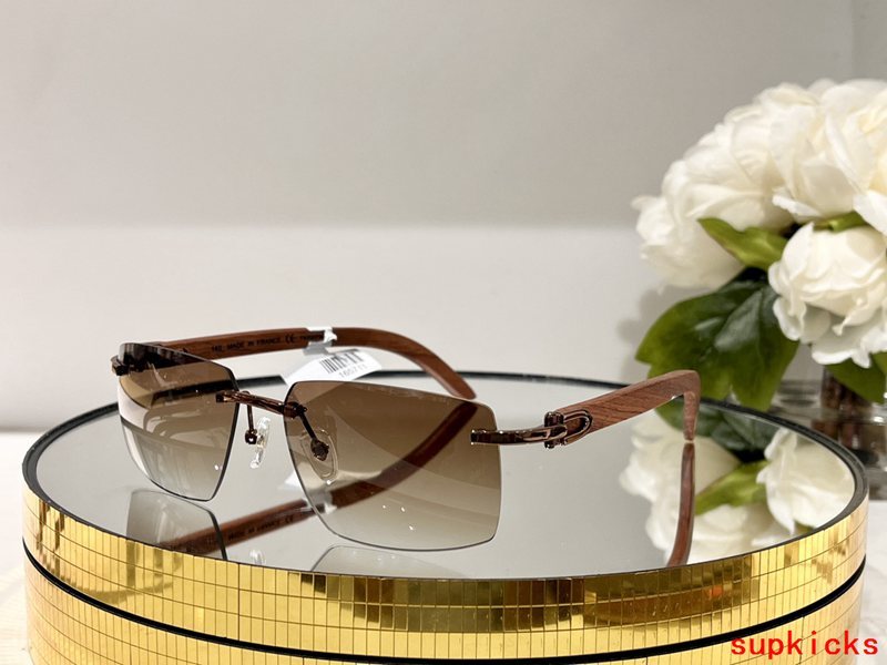 Angled view of Cartier unisex sunglasses