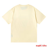Side profile of Rhude luxury clothing with label-forward styling