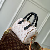  Sleek satchel carried on shoulder