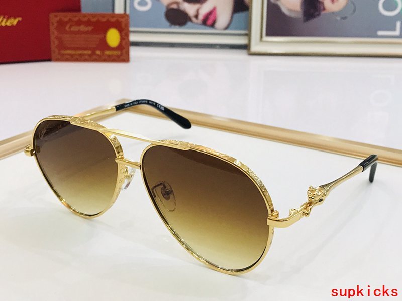 Angled view of Cartier unisex sunglasses