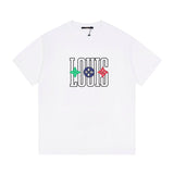 Close-up detail shot of Louis Vuitton cotton t-shirt with everyday silhouette