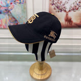 Side view of Burberry unisex cap