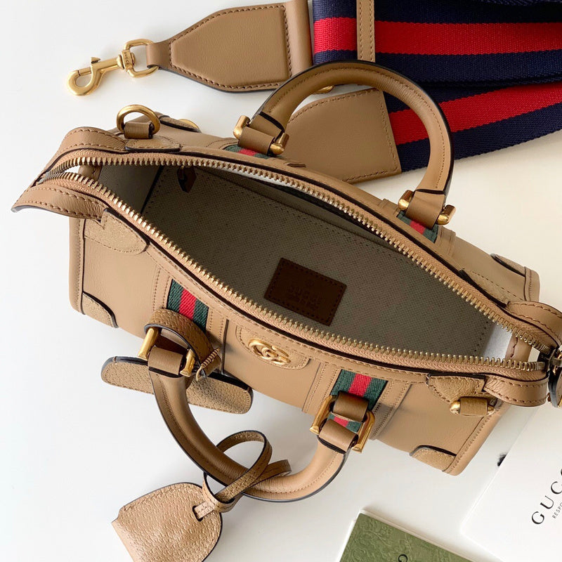 Back view of statement polished women's handbag – women's everyday handbag