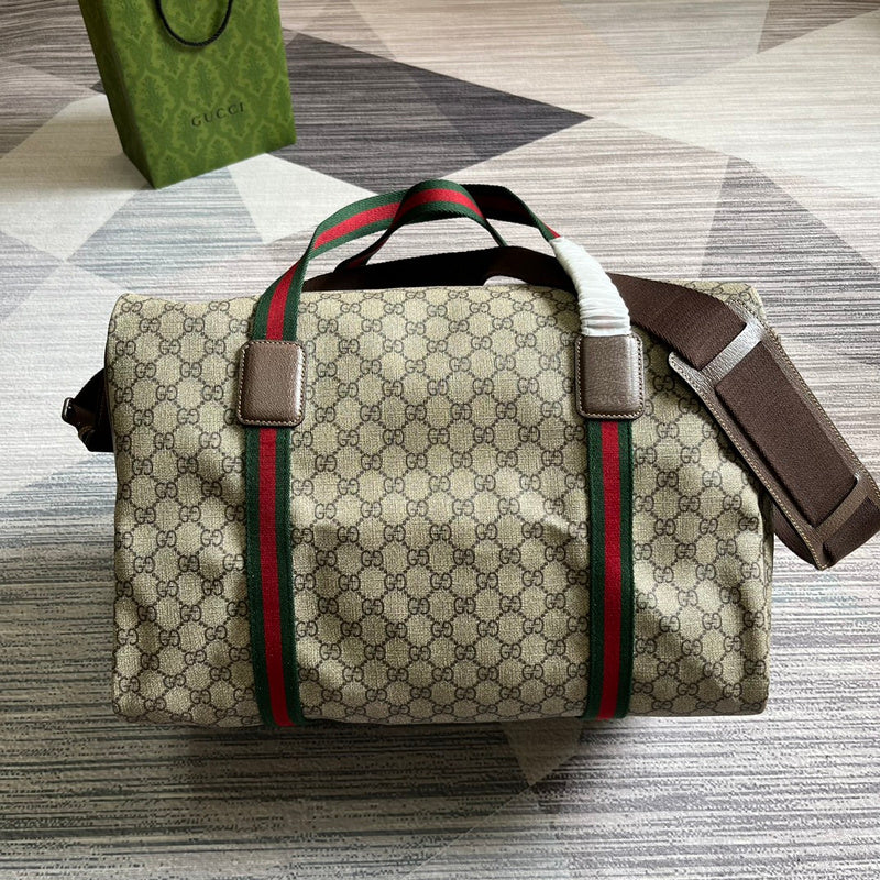 Side profile of classic signature women's handbag – women's statement bag