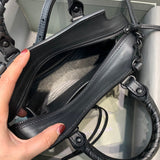 Refined Vegan Leather Handbag - Signature Hardware Accents | Women's Fashion Handbag #309 - styled full view (image 7) of designer-inspired handbag