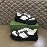 Gucci two-tone luxury sneakers view 8 breathable knit upper