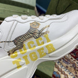 Gucci clean off-white luxury sneakers view 4 premium leather build