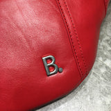 Effortless Vegan Leather Handbag - Signature Hardware Accents | Women's Designer-Inspired Purse #219 - back view (image 4) of designer-inspired handbag