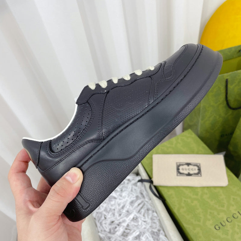 Gucci clean off-white luxury sneakers view 10 bold athletic profile