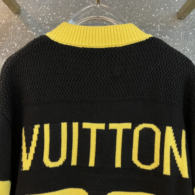 Back view of Louis Vuitton luxury clothing with contemporary cut