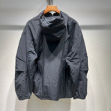 Side profile of Louis Vuitton luxury clothing with label-forward styling