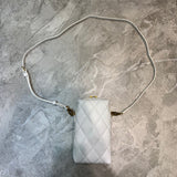 Statement Faux Leather Handbag - Modern Structured Build | Women's Statement Accessory #1043 - close-up detail shot (image 3) of designer-inspired handbag