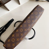 Side profile of classic sleek women's handbag – women's everyday handbag