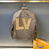 Side profile of Louis Vuitton luxury clothing with runway-inspired design