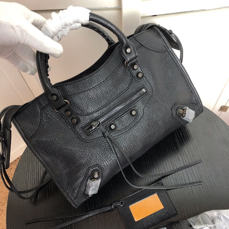 Top view of structured polished women's handbag – women's luxury handbag