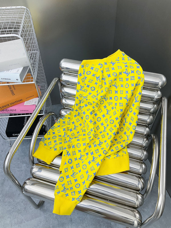 Close-up detail shot of Louis Vuitton luxury clothing with everyday silhouette