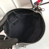 Close-up detail of modern signature women's handbag – women's statement bag