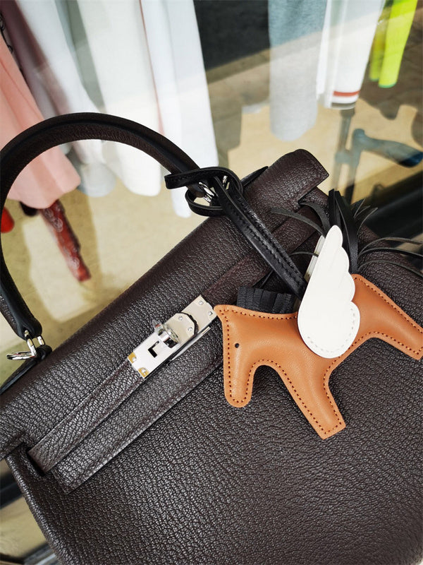  Sophisticated crossbody bag carried on shoulder