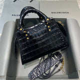 Structured Premium PU Leather Handbag - Polished Finish | Women's Everyday Carry Handbag #321 - close-up detail shot (image 3) of designer-inspired handbag