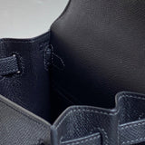 Side view of chic structured handbag
