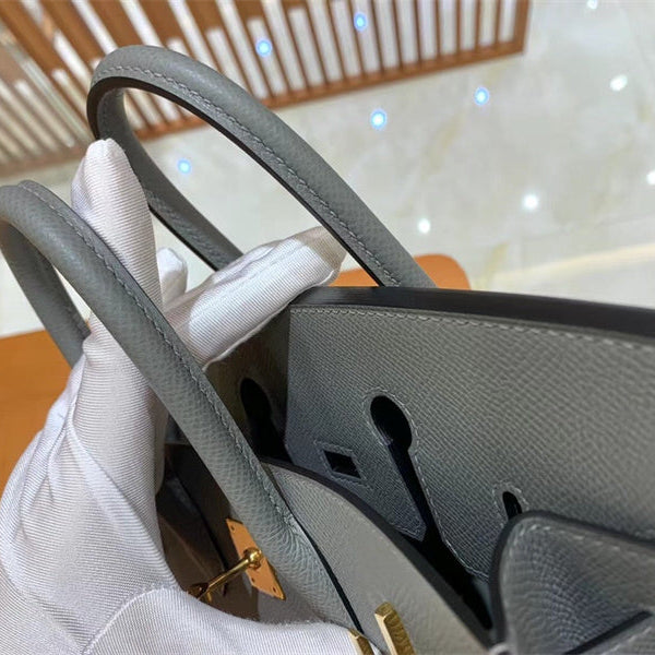 Side view of balanced structured handbag