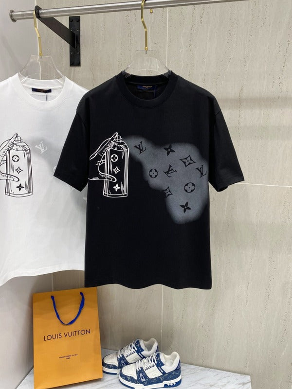 Front view of Louis Vuitton cotton t-shirt with everyday silhouette