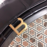 Side profile of statement classic women's handbag – women's luxury handbag