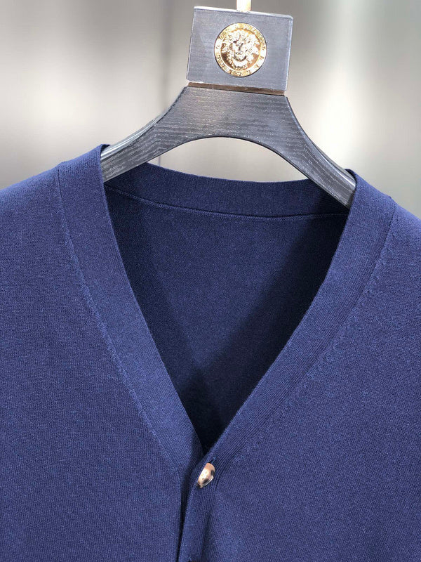 Full styled look of Louis Vuitton luxury clothing with signature branding