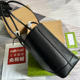 Top view of premium classic women's handbag – women's statement bag