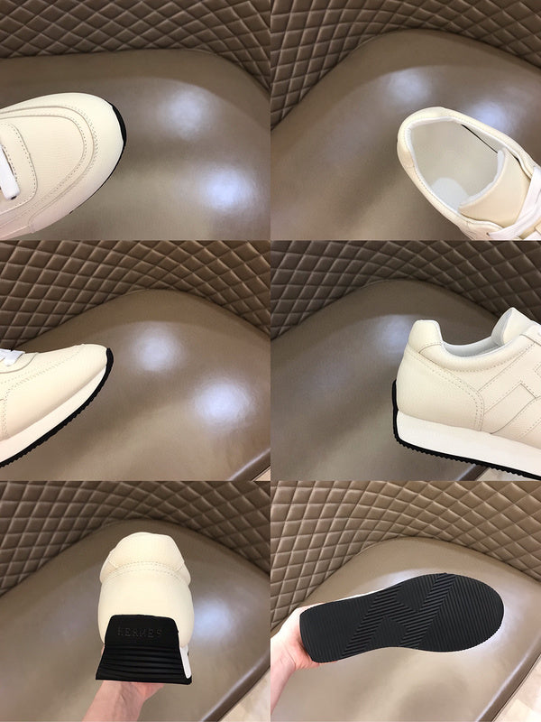 Hermès Red Slip-On Sneakers - Lifestyle Styling Shot