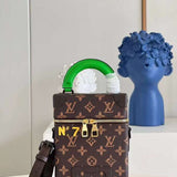 Front view of polished chic women's handbag – women's designer-style accessory
