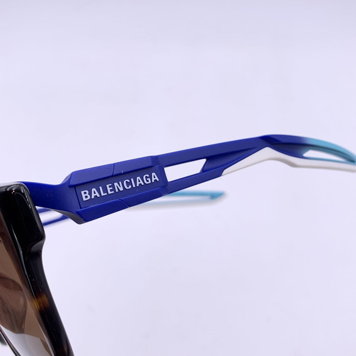 Balenciaga Brown Triples Squared Sunglasses Bb0025Sa 55/19 135Mm — Designer Fashion Sunglasses