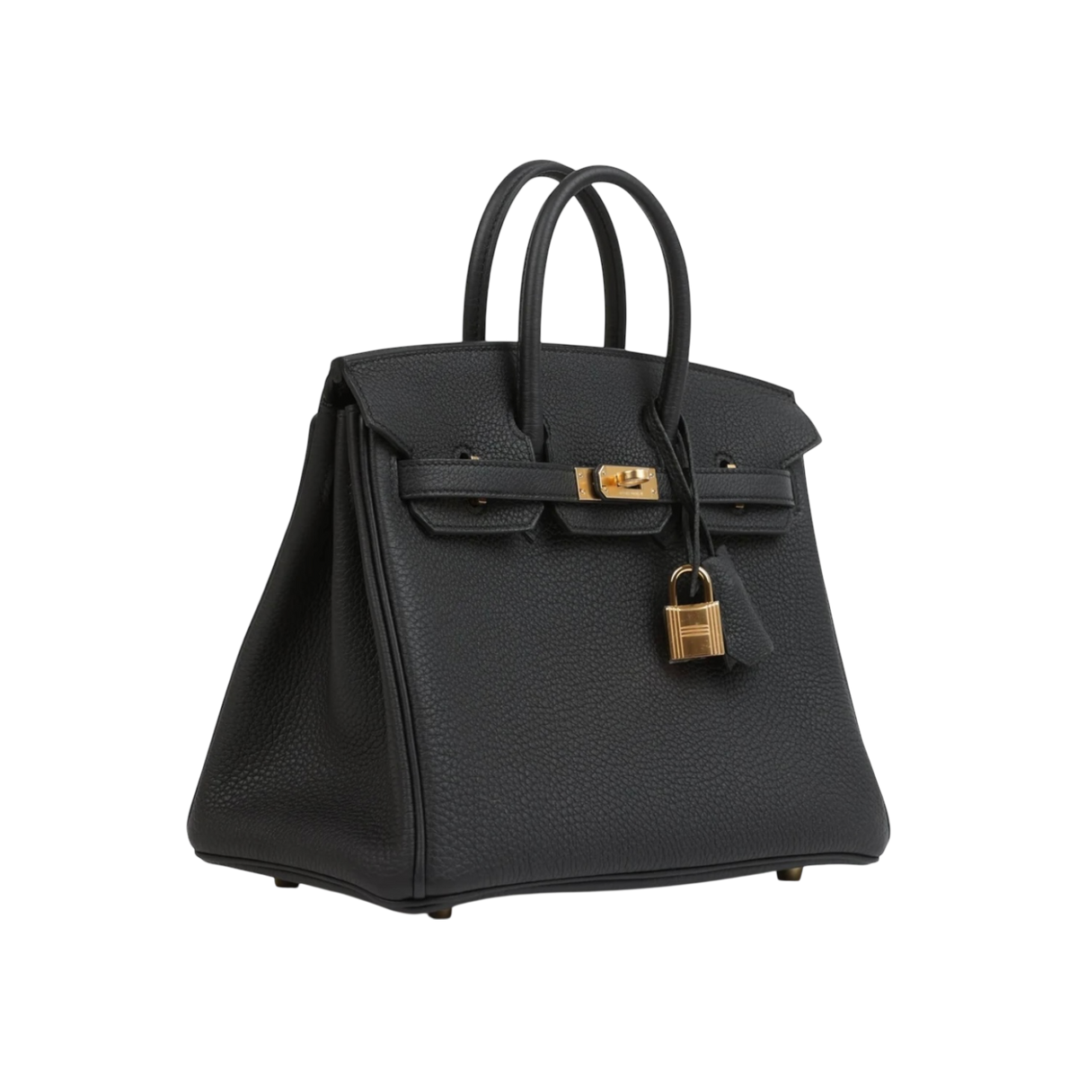 HermÃ¨s Birkin 25 Black Togo Gold Hardware