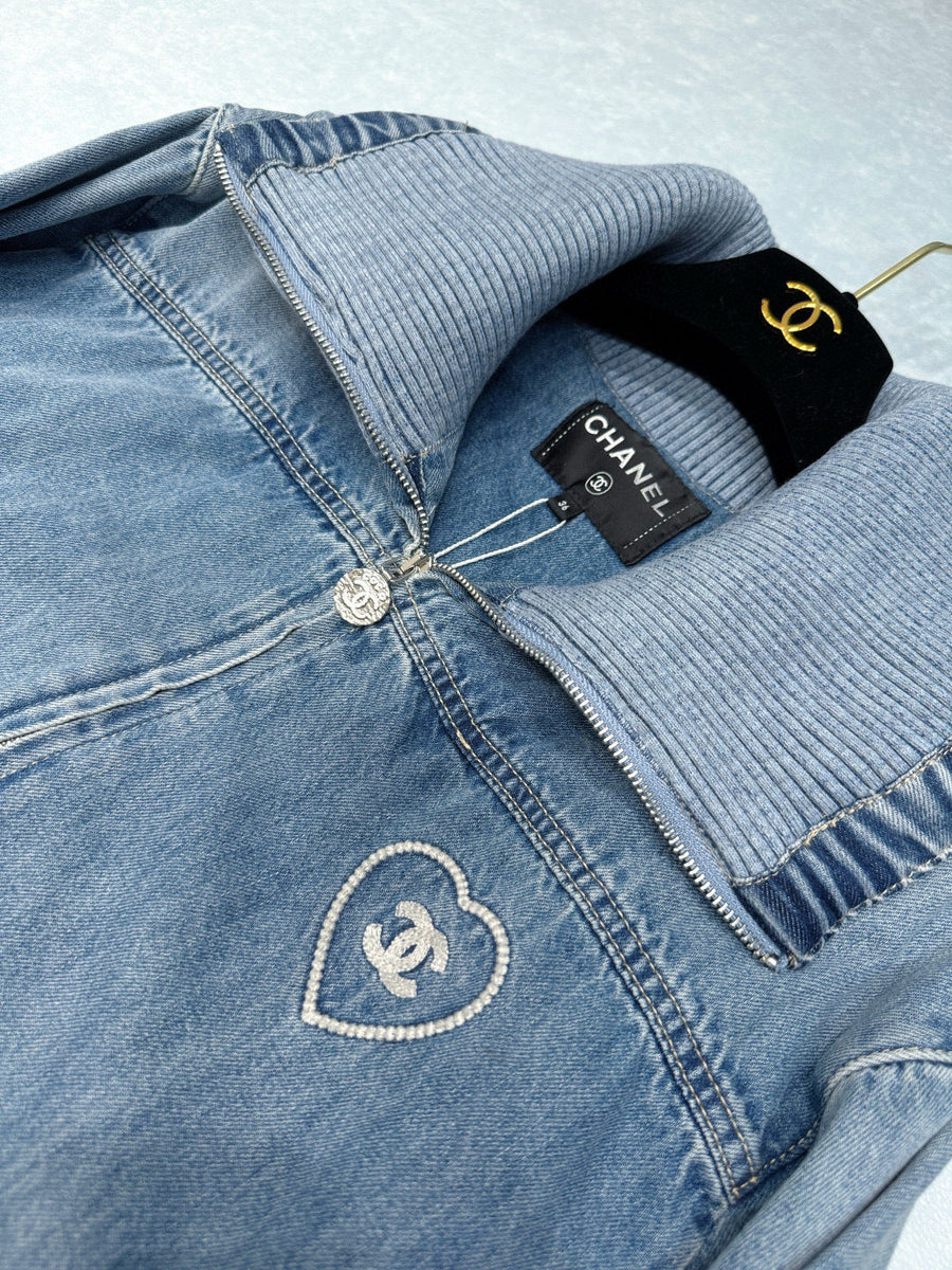 Chanel Denim Jacket – luxury designer piece at Bellvora