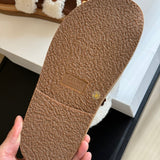 Front view of Celine Slides premium slides