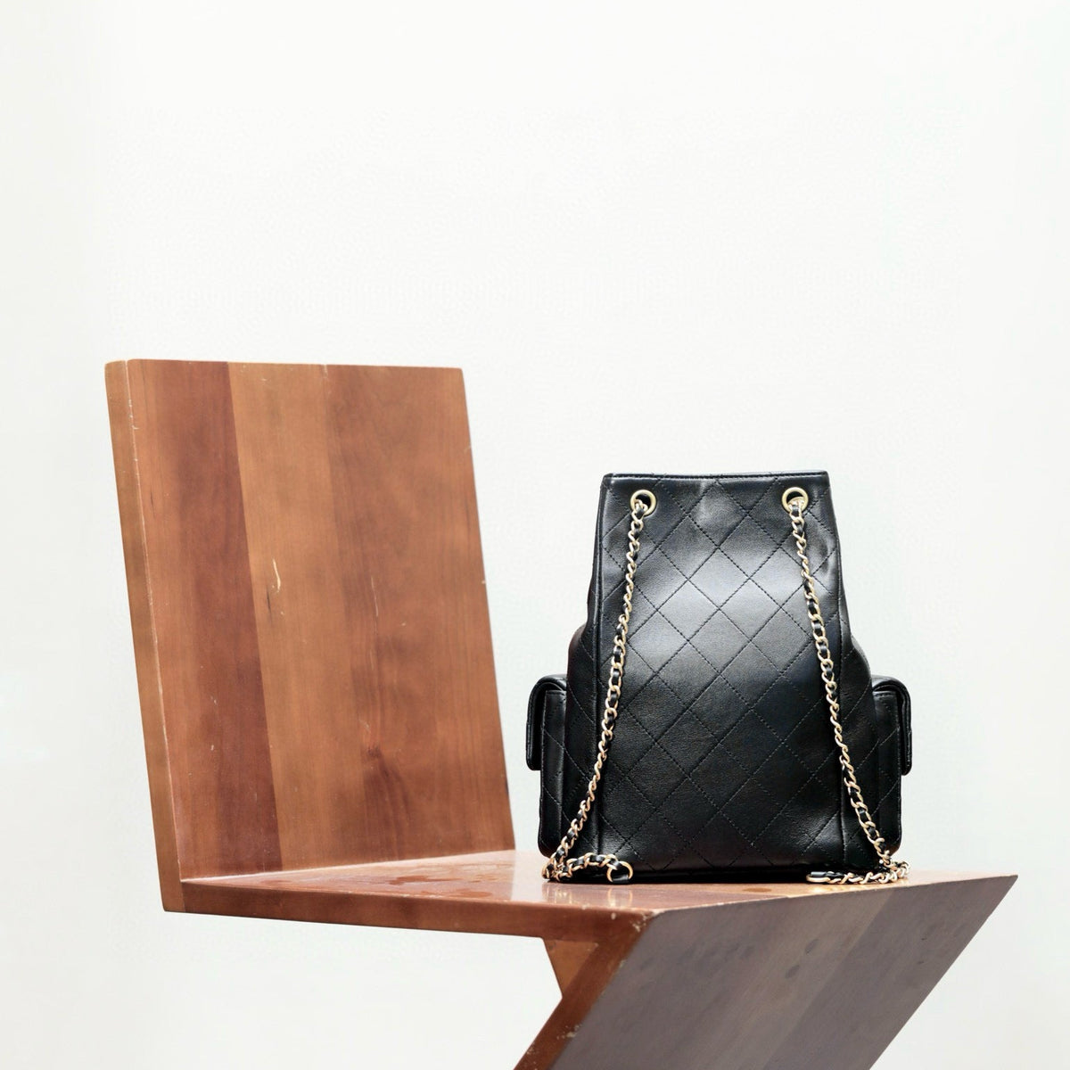 Chanel 25 Backpack detail shot – authentic designer craftsmanship