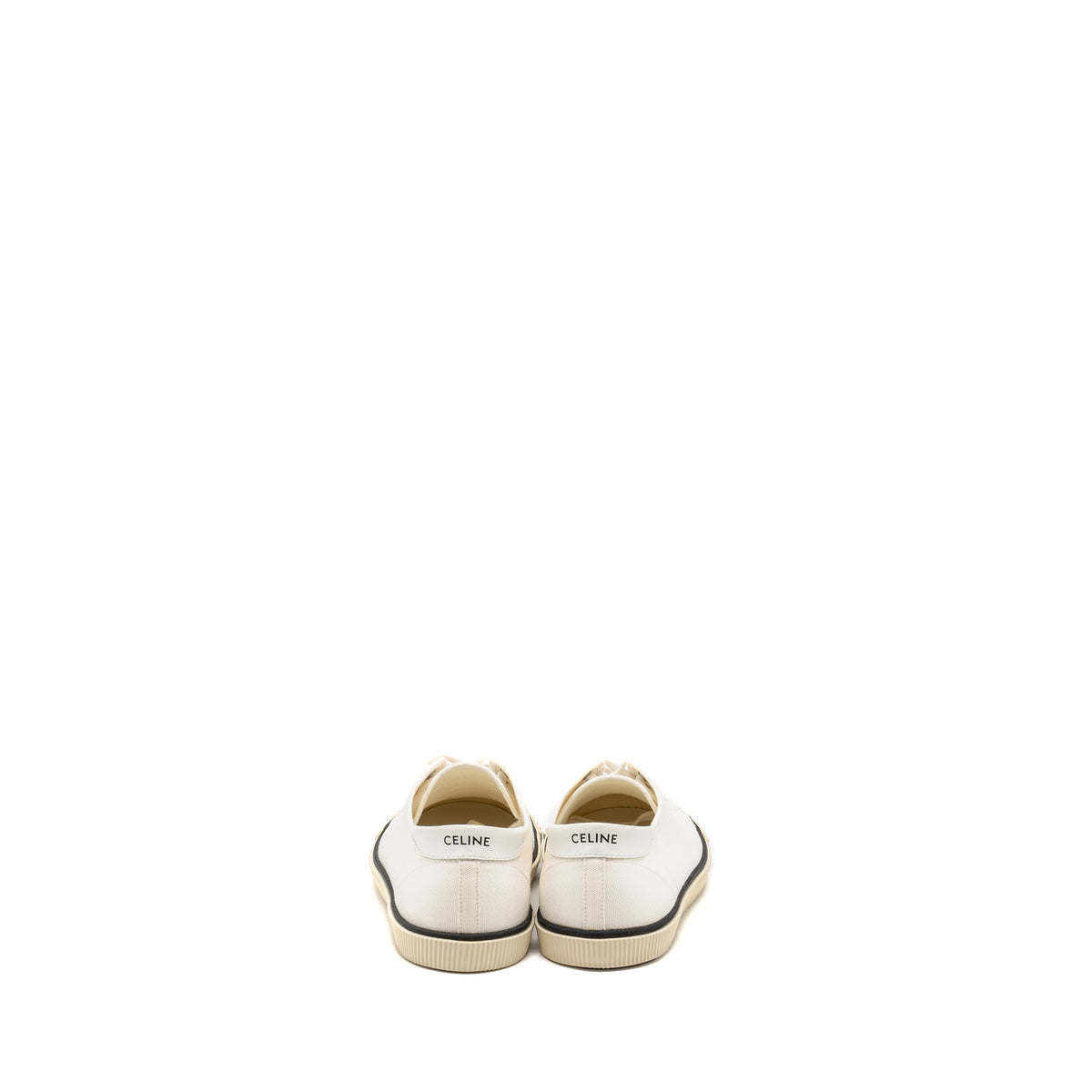 Off-White Shoes? Off-White Celine Size 39 Blank Toe Cap Low Top Sneakers Canvas Calfskin Off White SHW Luxury Lifestyle Designer Footwear