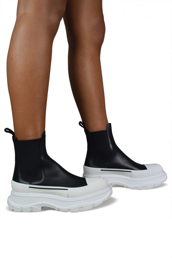 Alexander McQueen Shoes- Alexander Mcqueen Women Tread Slick Boots Comfortable Everyday Designer Shoes