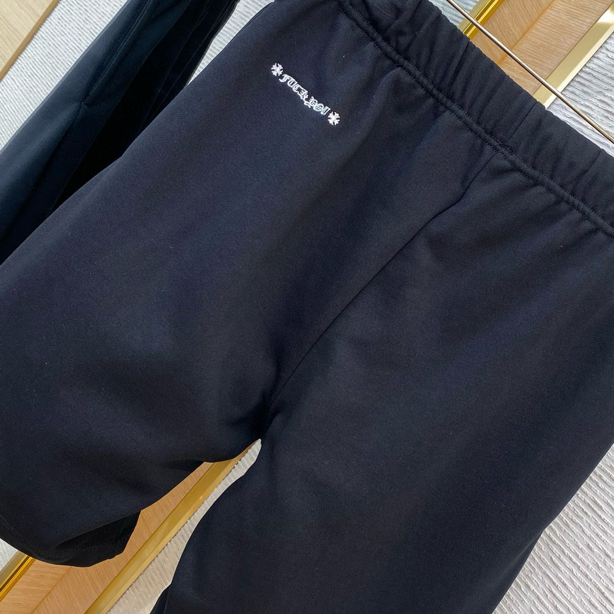 Front view of Bellvora Chrome Shorts premium shorts